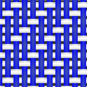 Simple diagram of a 3 in 1 twill weave pattern
